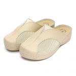 Saboti medicali piele dama "Tellus" 25-062, Bej - imagine 2