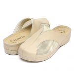 Saboti medicali piele dama "Tellus" 25-062, Bej - imagine 3