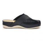 Saboti medicali piele dama "Tellus" 25-062, Negru - imagine 4