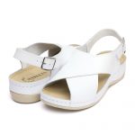 Sandale piele Tellus 25-060,Alb - imagine 2