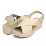 Sandale piele Tellus 25-060, Bej - imagine 2