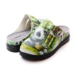 Saboti medicali dama 154542, Panda verde - imagine 3