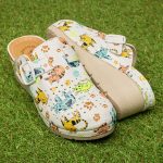 Saboti medicali dama "Tellus" 27-19,  Pisicute amprenta