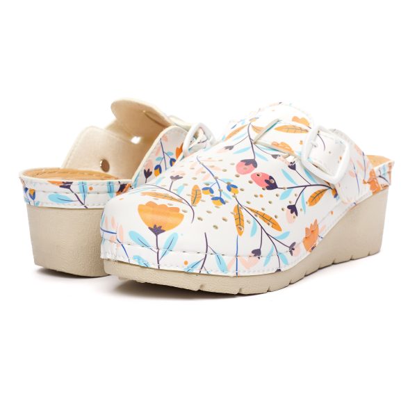 27-19-2 (9) Saboti medicali dama "Tellus" 27-19,  Flori de toamna - imagine 3