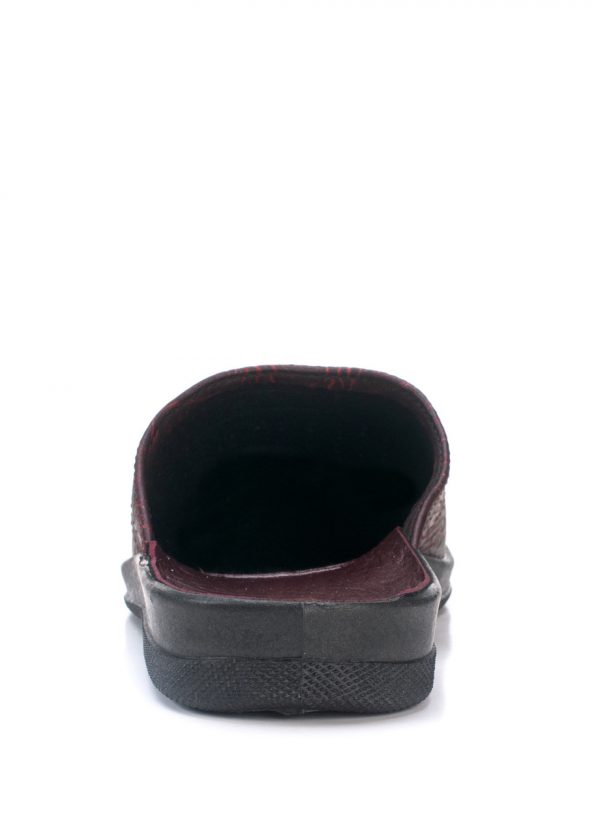 Papuci barbati “Tellus” 52-13, Bordo - imagine 4