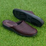 Papuci barbati “Tellus” 52-13, Bordo