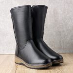 Cizme inblaniti dama W043171, Negru