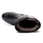 Cizme inblaniti dama W043171, Negru - imagine 9