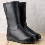 Cizme inblaniti dama W043170, Negru