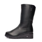 Cizme inblaniti dama W043170, Negru - imagine 5