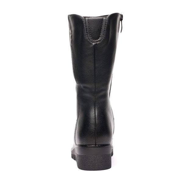 Cizme inblaniti dama W043170, Negru - imagine 8