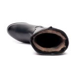 Cizme inblaniti dama W043170, Negru - imagine 9