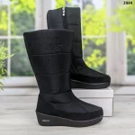 Cizme de iarna dama 3002, Negru - imagine 3