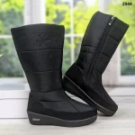 Cizme de iarna dama 3002, Negru - imagine 2