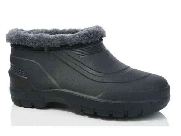 Galosi imblaniti barbati B-116, Negru - imagine 3