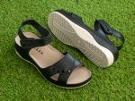 Sandale piele dama "Tellus" 25-07, Negru