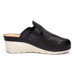 Saboti medicali piele dama Tellus 27-09, Negru - imagine 6