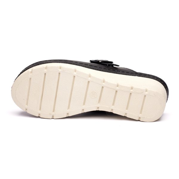 Saboti medicali piele dama Tellus 27-09, Negru - imagine 9