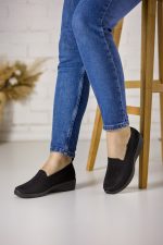 Pantofi dama plasa XY2887-1, Negru - imagine 2