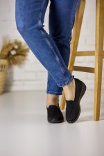 Pantofi dama plasa XY2887-1, Negru - imagine 3