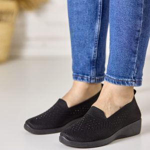 Pantofi dama plasa XY2887-1, Negru