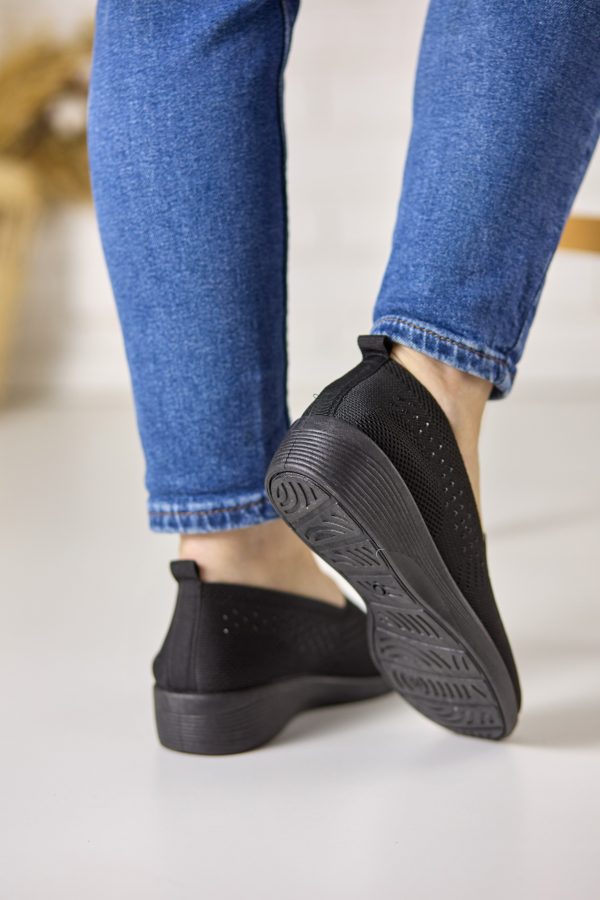 Pantofi dama plasa XY2887-1, Negru - imagine 4