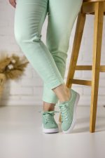 Pantofi sport dama W138584, Verde - imagine 3