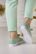Pantofi sport dama W138584, Verde - imagine 4