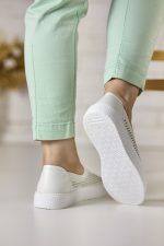 Pantofi piele dama JS705-4, Alb - imagine 4