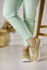 Pantofi sport dama  G05, Bej - imagine 3