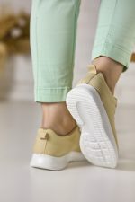 Pantofi sport dama  G05, Bej - imagine 4