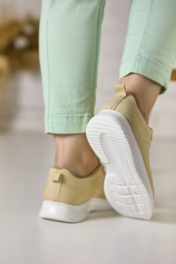 Pantofi sport dama  G05, Bej - imagine 4