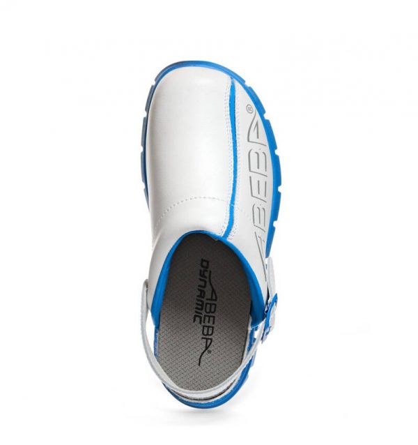 Saboti medicali Abeba premium din piele 7312, Albastru - imagine 4