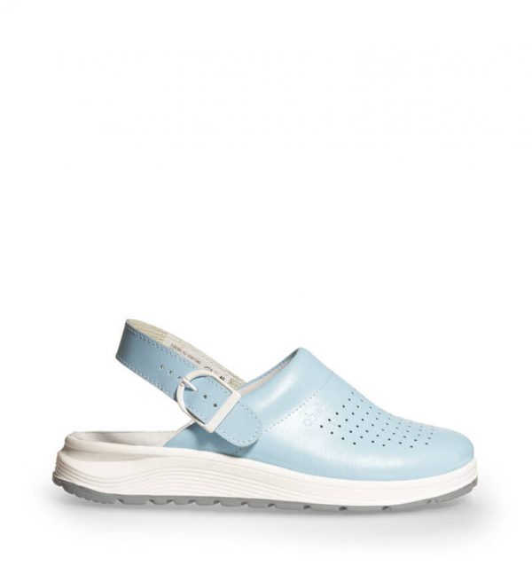 Saboti medicali Abeba din piele 87080, Albastru - imagine 2